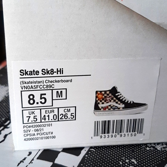 Vans Skate Sk8-Hi Skateistan *NWT in Box* - Picture 9 of 13